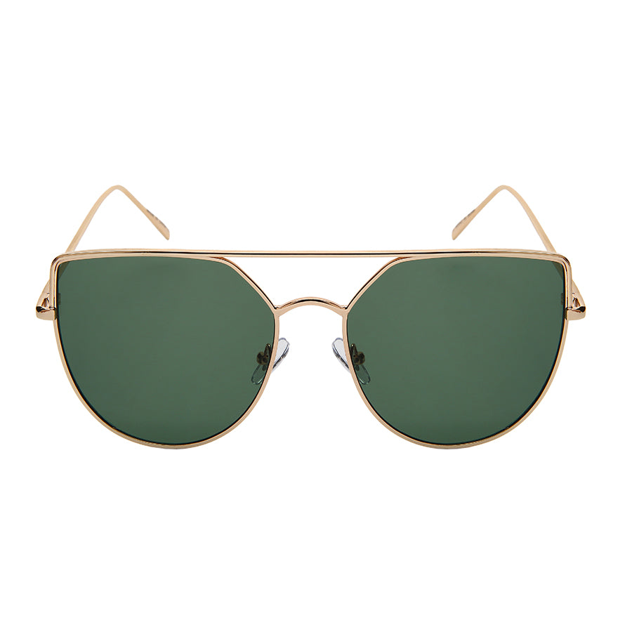 OVERSIZE CATEYE WOMEN METAL SUNGLASSES IN BULK 3149-FLREV