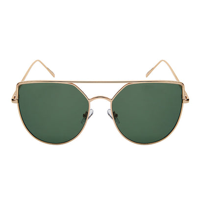 OVERSIZE CATEYE WOMEN METAL SUNGLASSES IN BULK 3149-FLREV