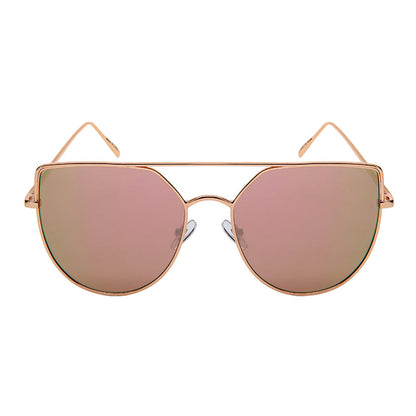 OVERSIZE CATEYE WOMEN METAL SUNGLASSES IN BULK 3149-FLREV