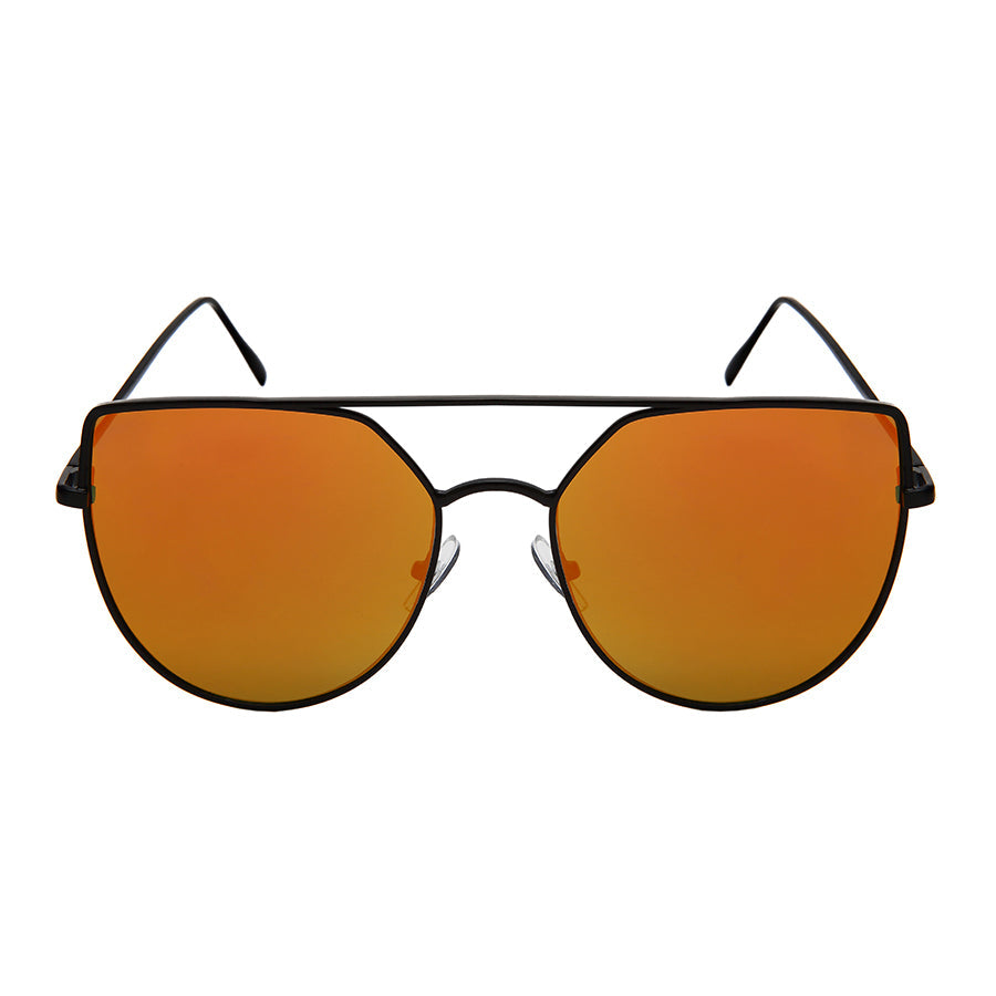 OVERSIZE CATEYE WOMEN METAL SUNGLASSES IN BULK 3149-FLREV