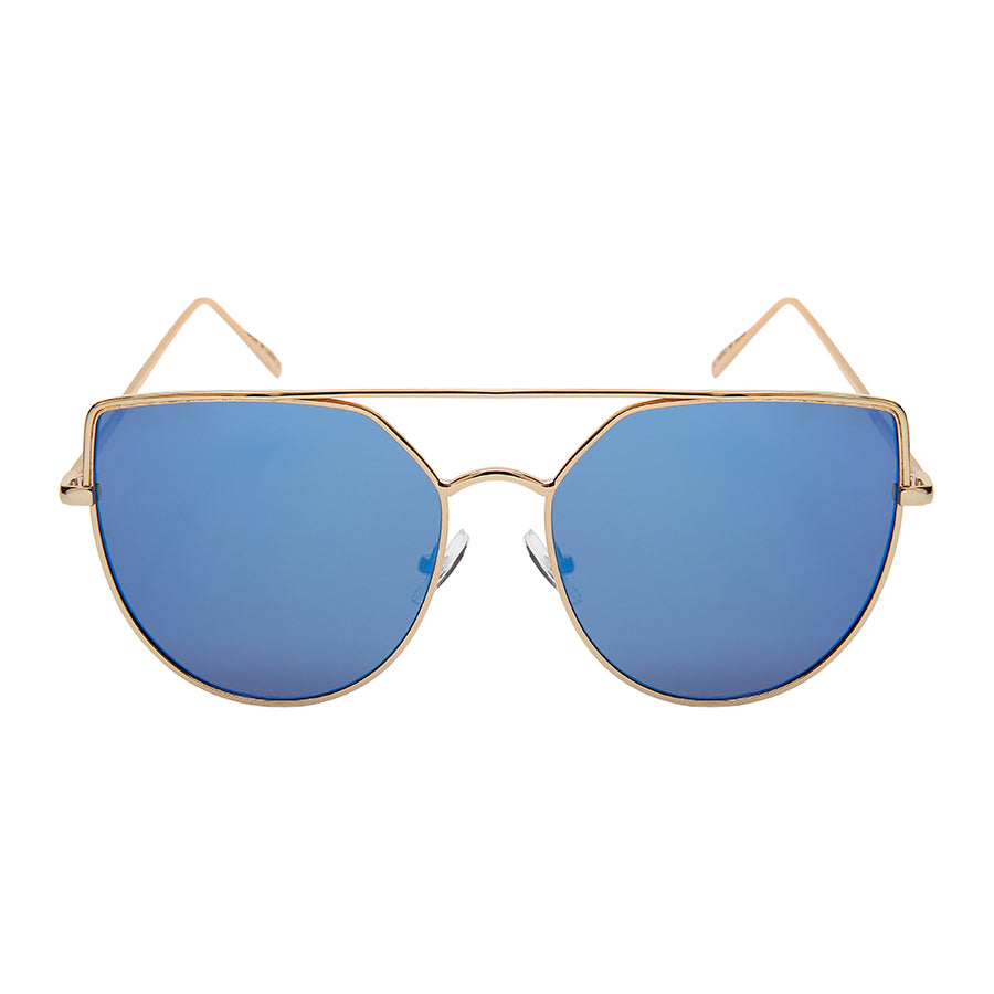 OVERSIZE CATEYE WOMEN METAL SUNGLASSES IN BULK 3149-FLREV