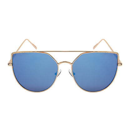 OVERSIZE CATEYE WOMEN METAL SUNGLASSES IN BULK 3149-FLREV