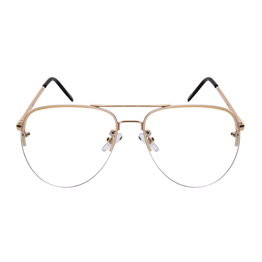 AVIATOR UNISEX BULK WHOLESALE CLEAR SUNGLASSES 5113-CL