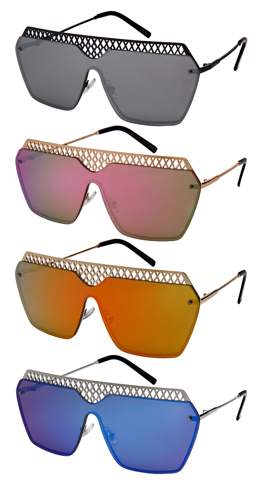 BUTTERFLY UNISEX BULK SUNGLASSES 55689-FLREV