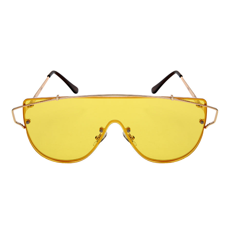 GEOMETRIC STYLE BULK WHOLESALE SUNGLASSES 55690S-FLCR