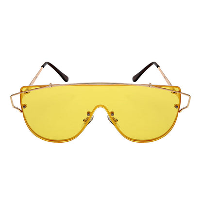 GEOMETRIC STYLE BULK WHOLESALE SUNGLASSES 55690S-FLCR