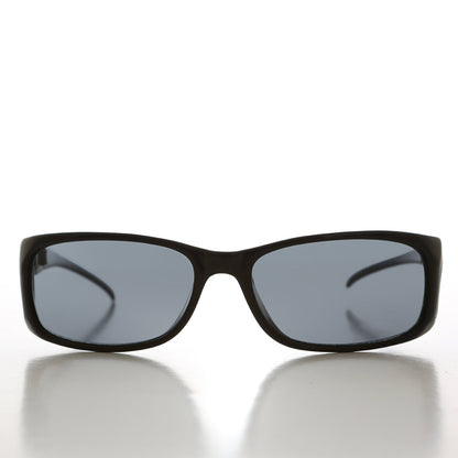 90s Sleek Wrap Sunglasses with Side Shields - Olympic