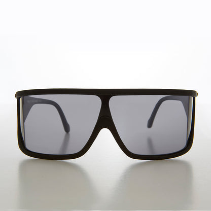 Flat Top Wrap Around Vintage Sport Shield - Perkins