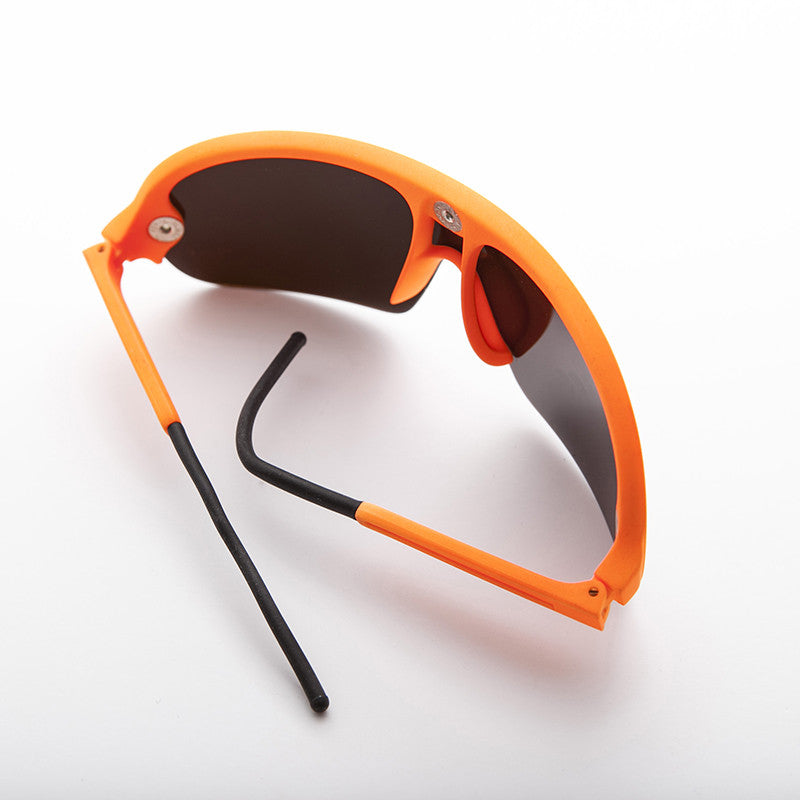 Mirror Wraparound Lens 80s Futuristic Sunglasses - Renoir