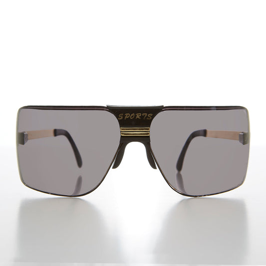 Wrap Around Sports Shield Sunglasses - Rufus